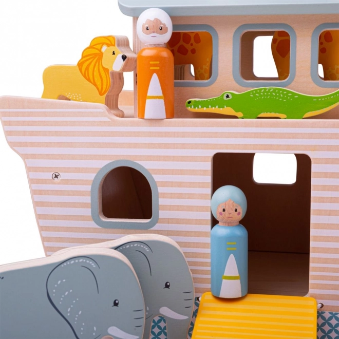 Wooden Noah's Ark Toy Set