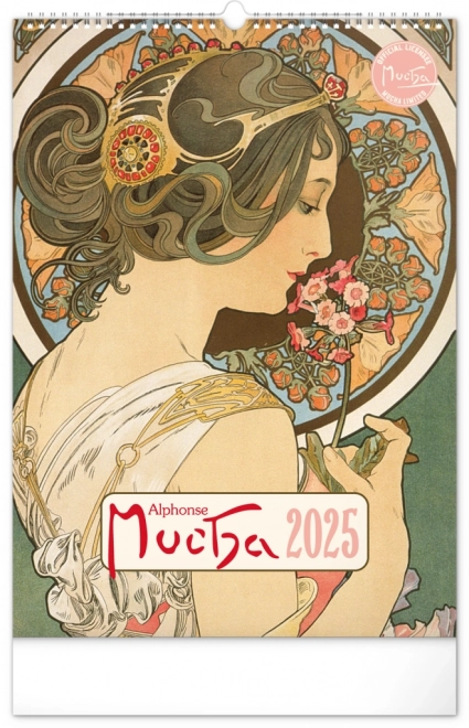 Wall Calendar Alfons Mucha 2025