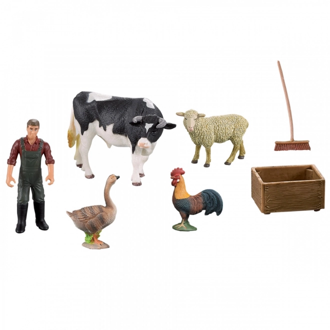 farm animals playset with accessories