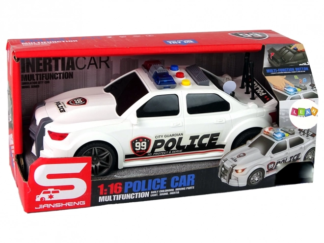 Police Sports Car with Sound Effects 1:16 Scale