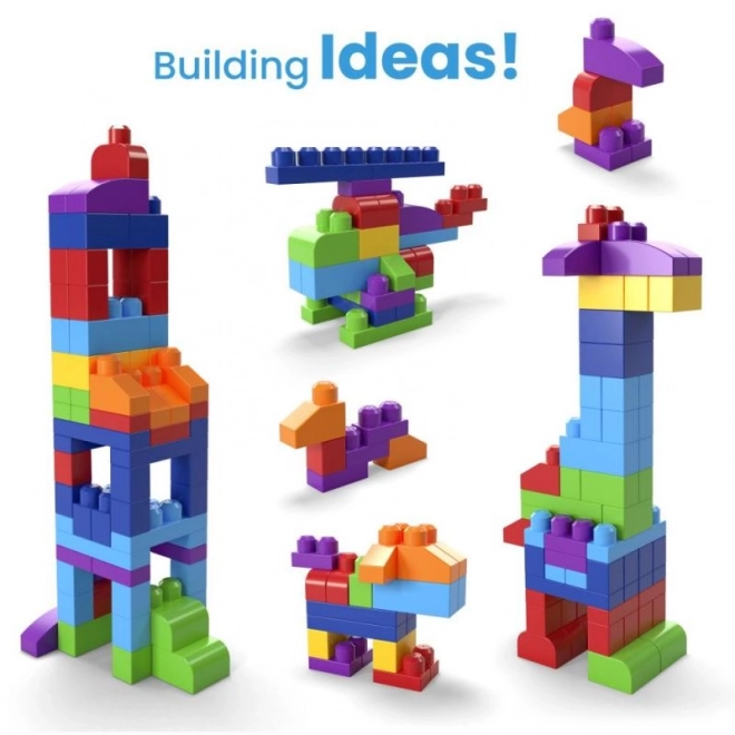 Mega Bloks Big Building Bag - Blue (80 Pieces)