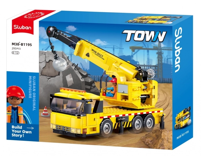 Sluban Town Crane with Demolition Ball