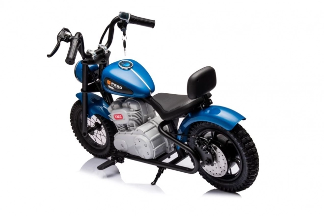 Electric Ride-On Blue Motorcycle