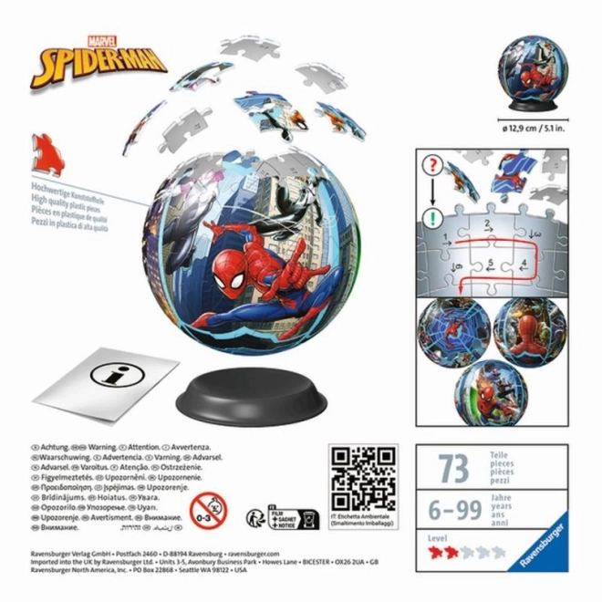 3D Spider-Man Puzzle Sphere