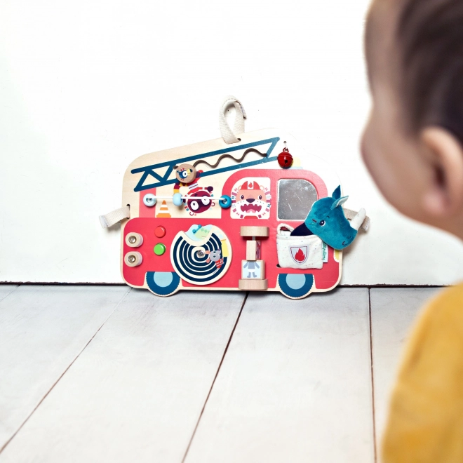 Wooden Activity Panel - Fire Truck