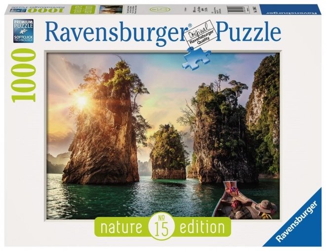 Ravensburger Puzzle Thai Cheow Lan Lake Cliffs 1000 Pieces