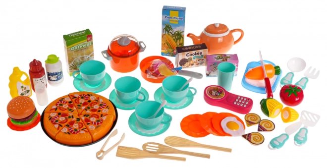 Interactive Kitchen Set with Lights and Sounds - Pink