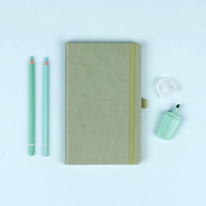 Green Lined Notebook