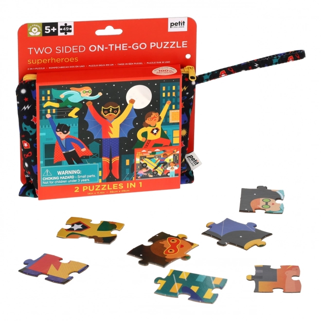 Double-Sided Puzzle Superheroes