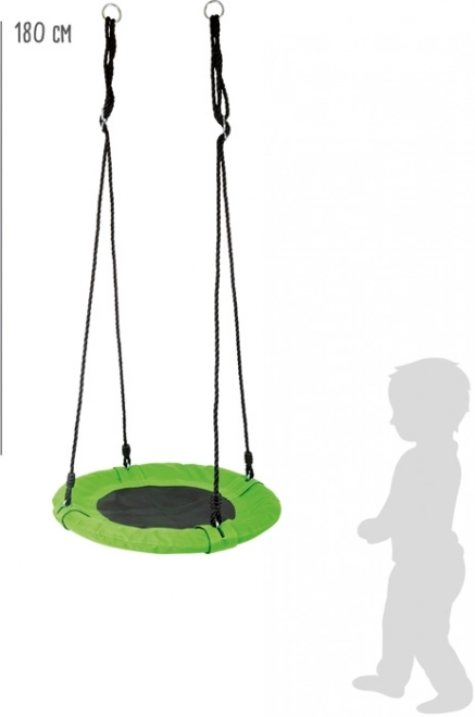 Small Foot Hanging Nest Swing Green