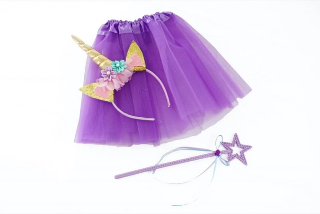 Unicorn Skirt and Headband Set