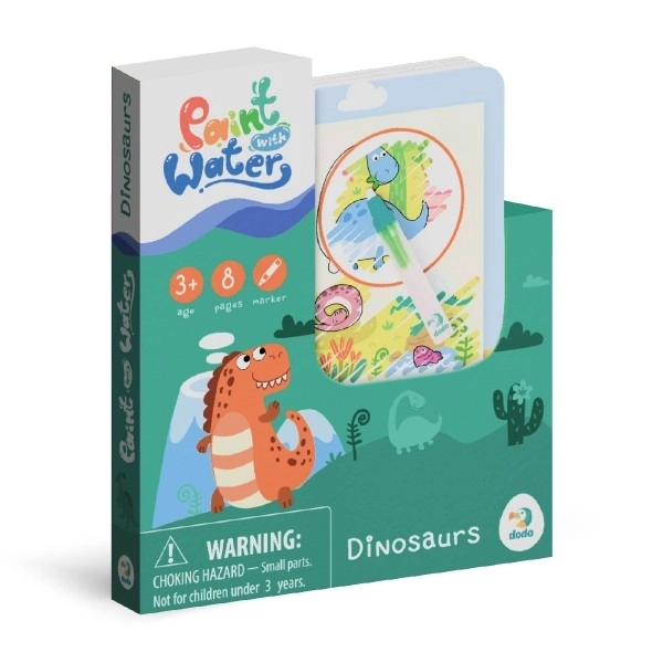 Magical Water Painting with Dinosaur Coloring Book