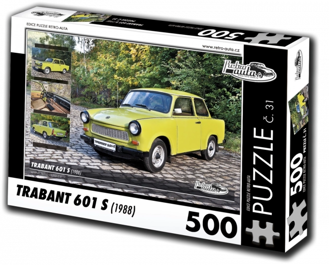 Retro Car Puzzle Trabant 601 S 1988 500 Pieces