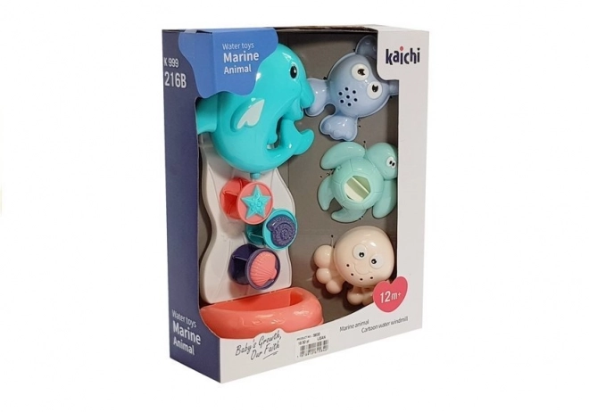 Bath Toys Sea Animals Set