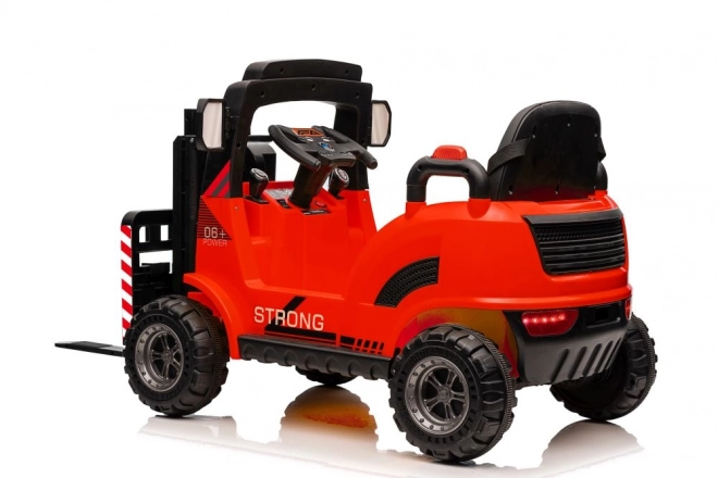 Battery-Powered Forklift Red