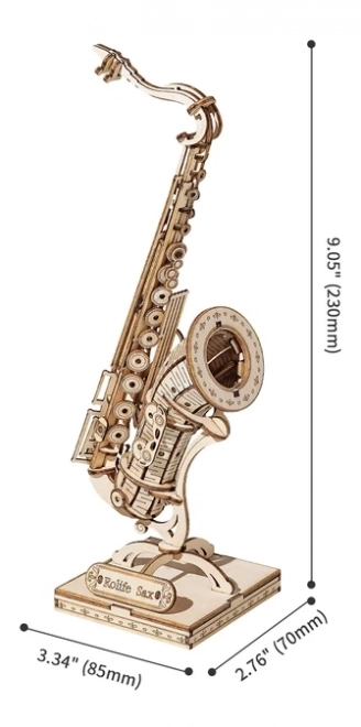 Wooden 3D Puzzle Saxophone