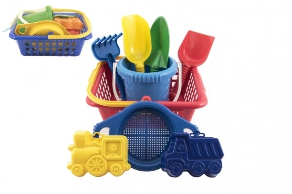 Sand Play Set with Basket and Accessories