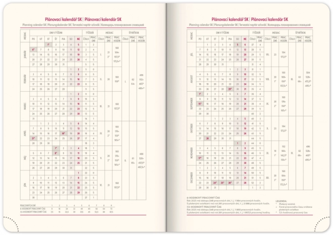 Weekly Planner Vivella Top 2025 Green