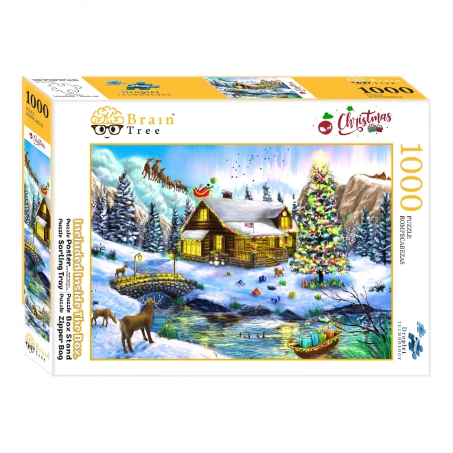 Brain Tree Christmas Scene Puzzle 1000 Pieces