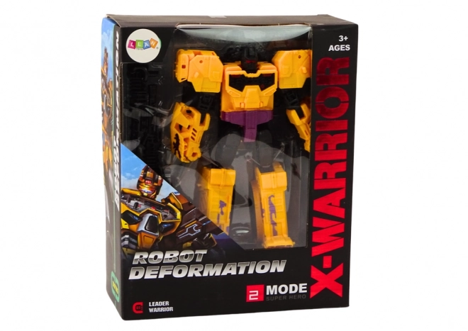 Transforming Yellow Robot Tank 2-in-1 X-Warrior