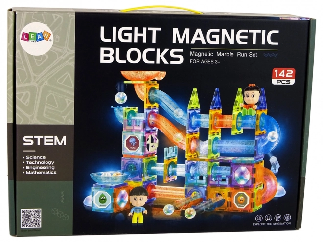 Illuminated Magnetic Ball Slide with 142 Pieces