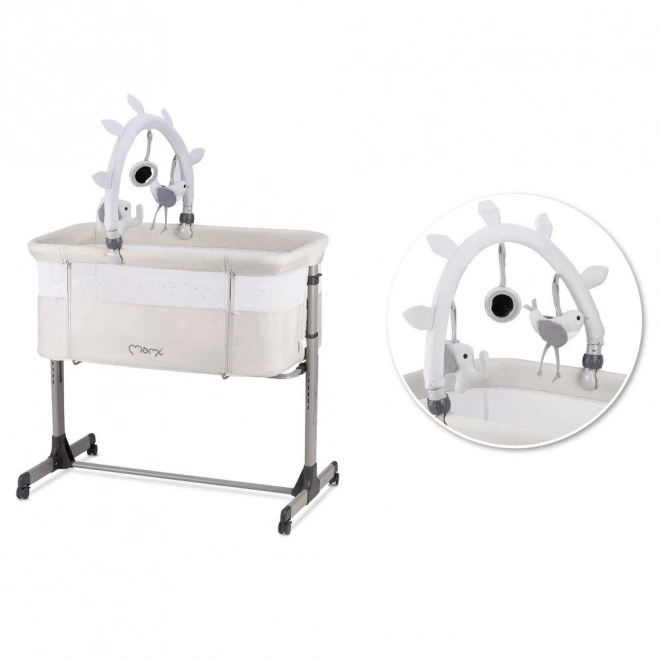 Baby Crib MoMi Revo Light Grey