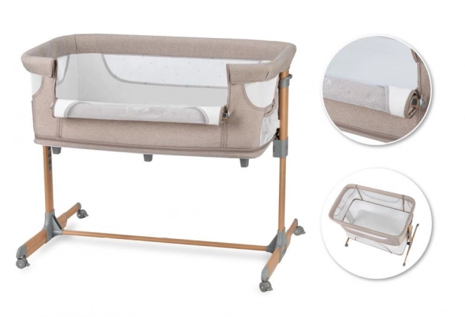 Multifunctional 3-in-1 Baby Crib MoMi Smart Bed Beige