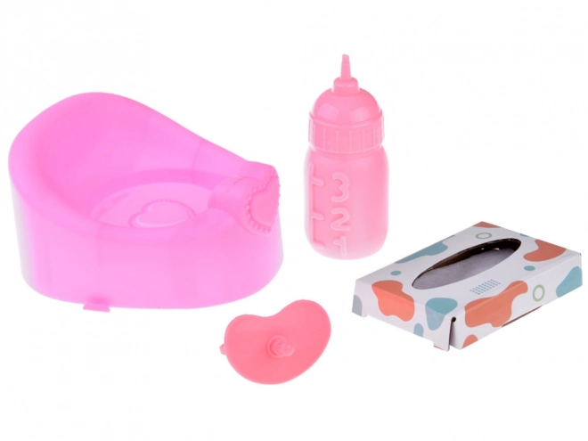 Interactive Baby Doll with Blonde Hair and Accessories