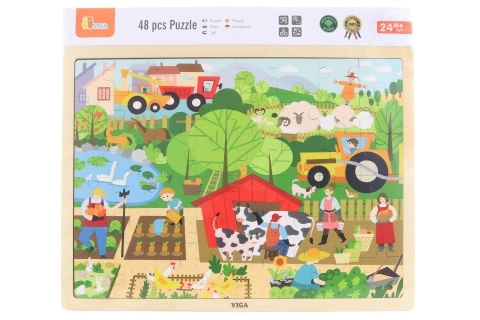 Wooden Farm Puzzle for Kids