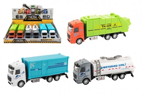 Colorful Toy Trucks with Pull-back Mechanism