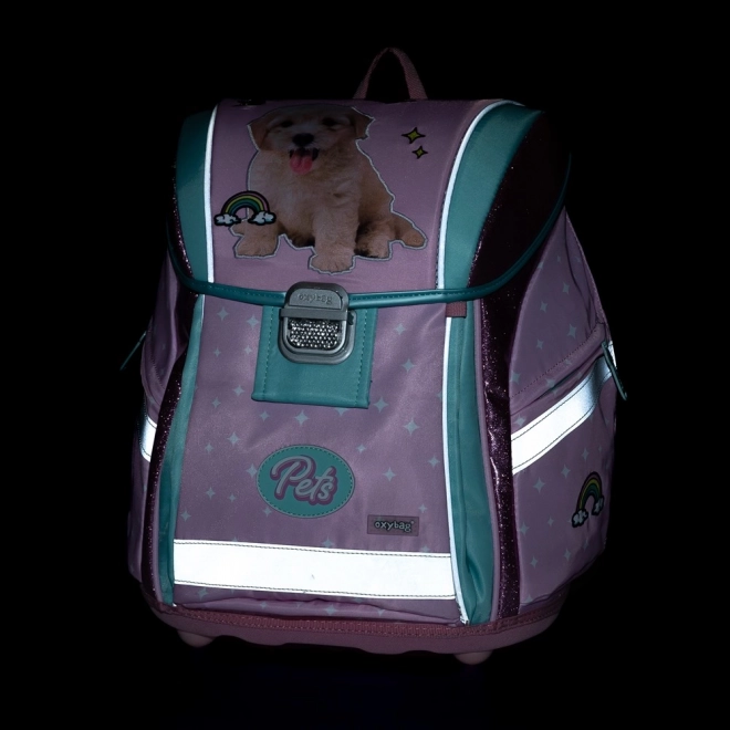 Premium Light School Backpack with Pets Design