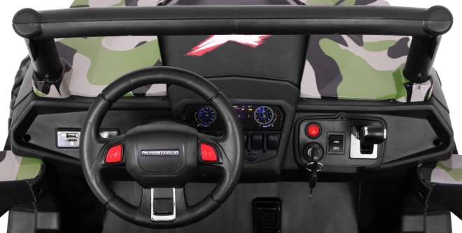 Dětský kočárek SuperStar Moro + pohon 4x4 + dálkové ovládání + zavazadlový prostor + MP3 LED + zámek dveří