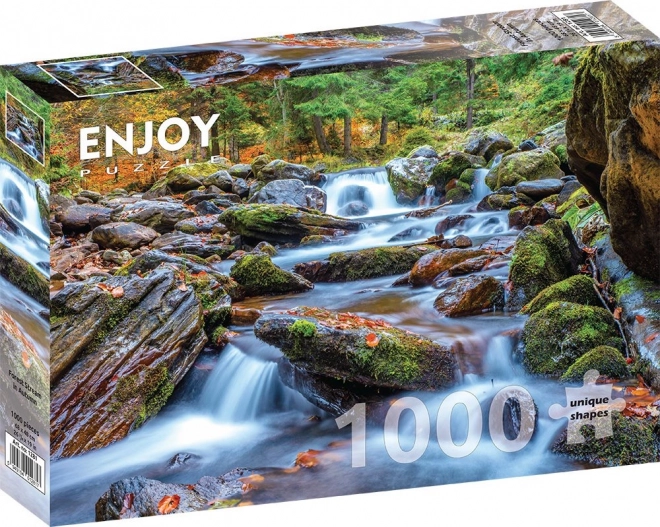 Enjoy Autumn Forest Stream Puzzle 1000 Pieces