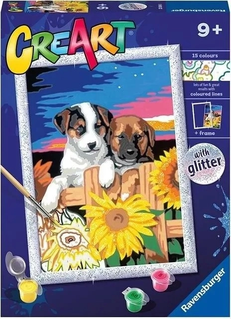 CreArt Sunset Paw-Fection Painting by Numbers Kit