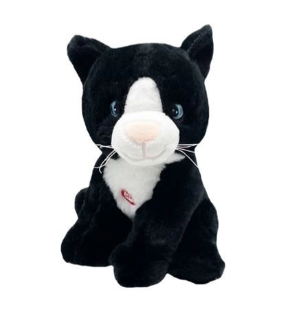 Black Cat Emil with Sound Plush Toy 20cm