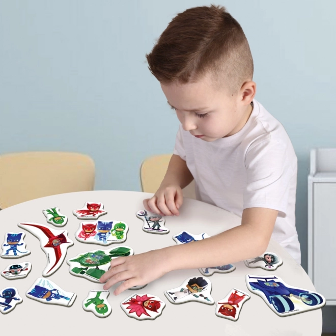 colorful pj masks magnets set