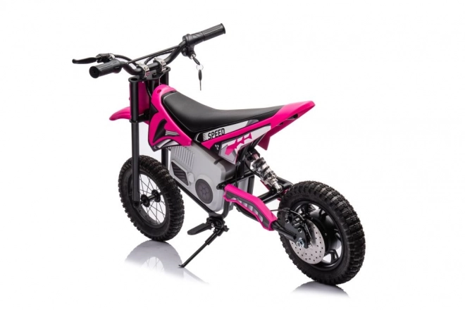 Pink Battery-Powered Cross Motorcycle