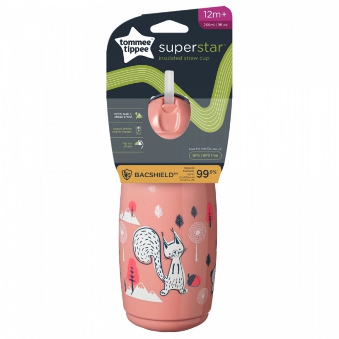 Toddler Non-Spill Straw Cup - Pink