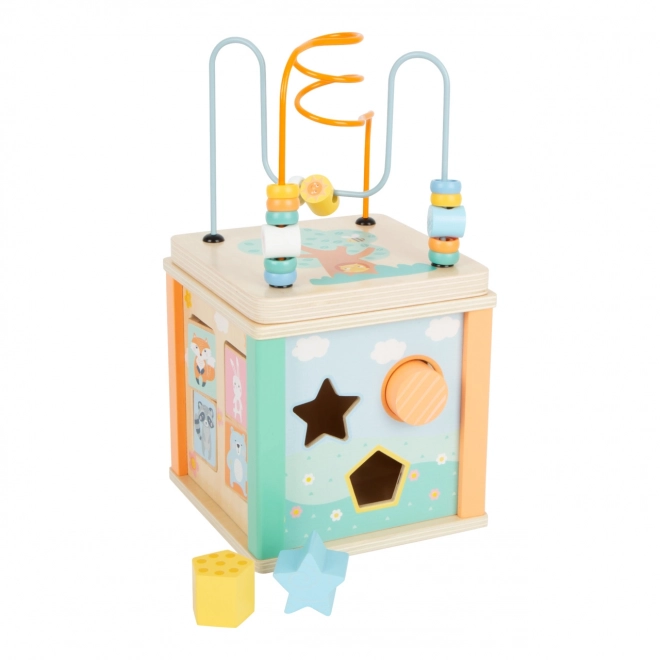 Pastel Wooden Activity Cube