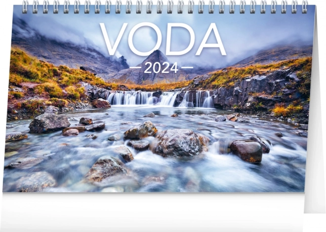 Water Desk Calendar 2024