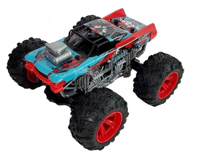 Remote Controlled Off-road Car with Large Red Wheels