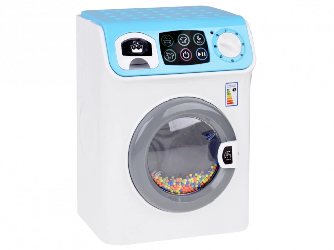 Automatic Washing Machine with Touch Panel and Spinning Sounds