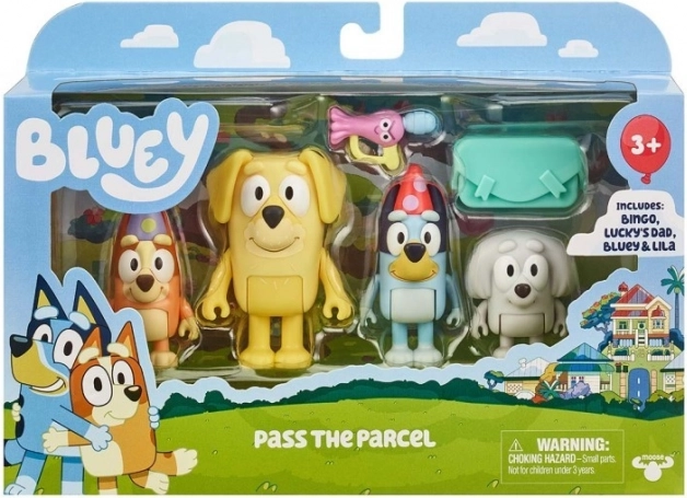 Set di figurine Bluey 4-pack