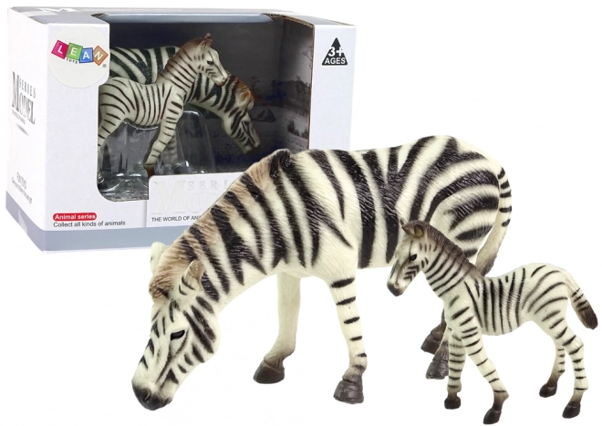 Zebra and Foal Animal Figurine Set