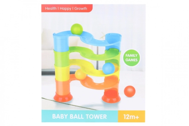 Colorful Toddler Marble Run