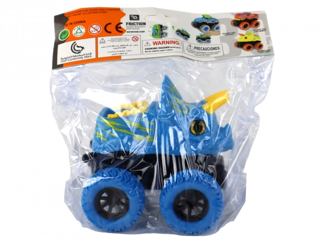 Triceratops Friction-Driven Toy Vehicle Blue