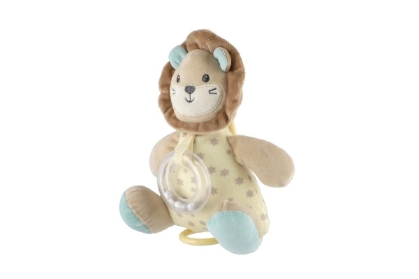 Musical Plush Lion Rattle Toy for Babies