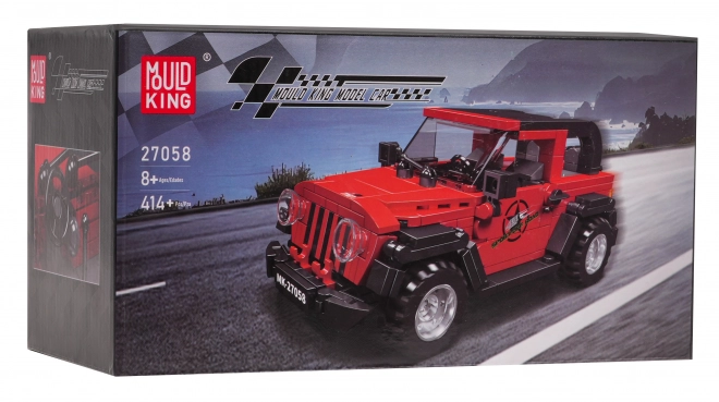 Red Off-Road Vehicle Building Block Set