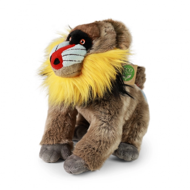 Plush Monkey Mandrill 28 cm Eco-Friendly