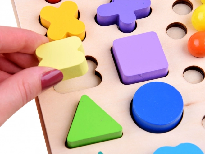 Wooden Counting Learning Puzzle Set